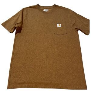 Carhartt Men's Medium Short Sleeve T-Shirt - Desert brown. EUC Nice color. Work
